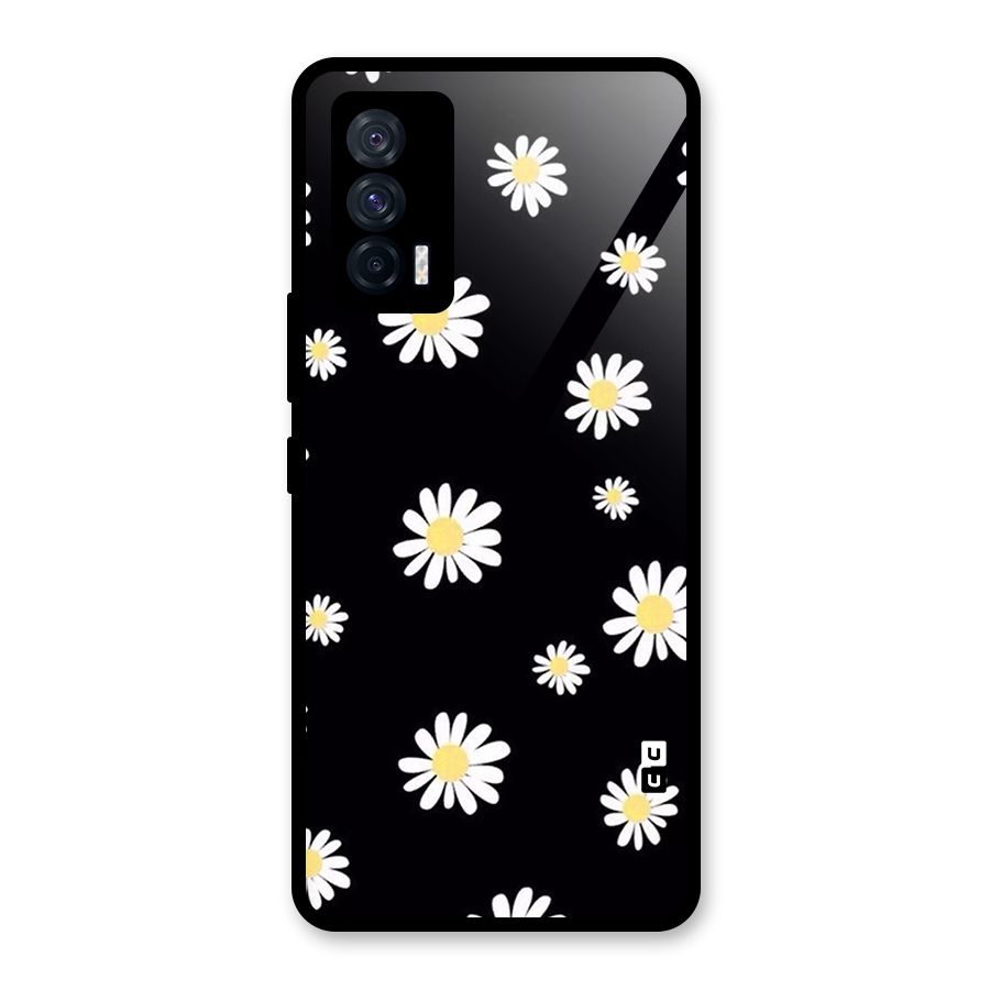 Simple Sunflowers Pattern Glass Back Case for Vivo iQOO 7 5G
