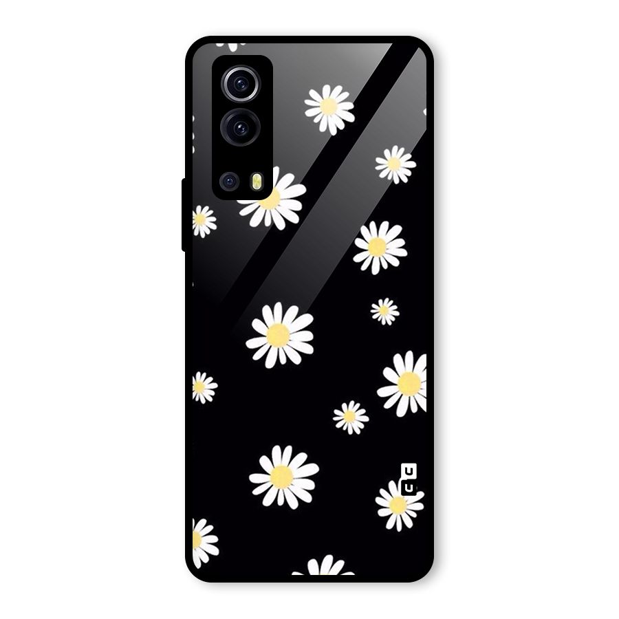 Simple Sunflowers Pattern Glass Back Case for Vivo iQOO Z3