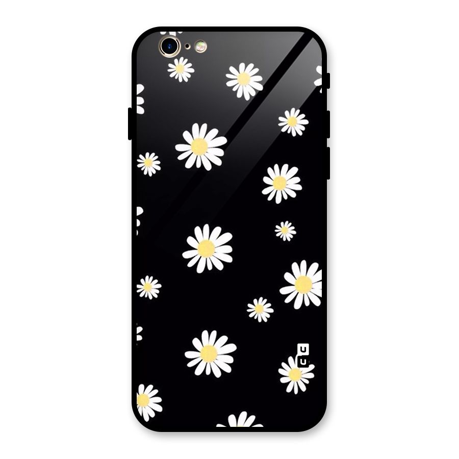 Simple Sunflowers Pattern Glass Back Case for iPhone 6 6S