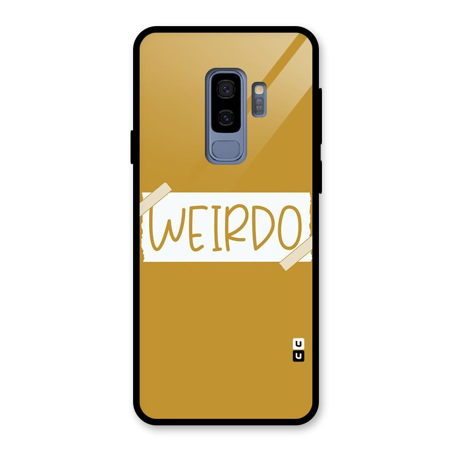 Simple Weirdo Glass Back Case for Galaxy S9 Plus
