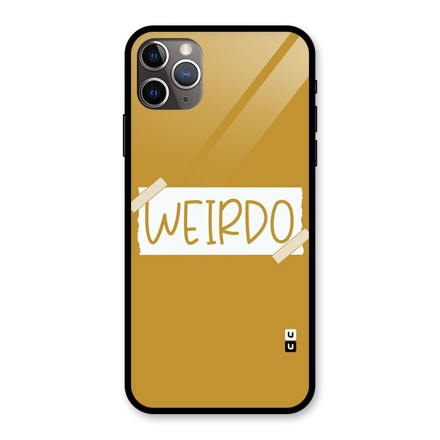 Simple Weirdo Glass Back Case for iPhone 11 Pro Max