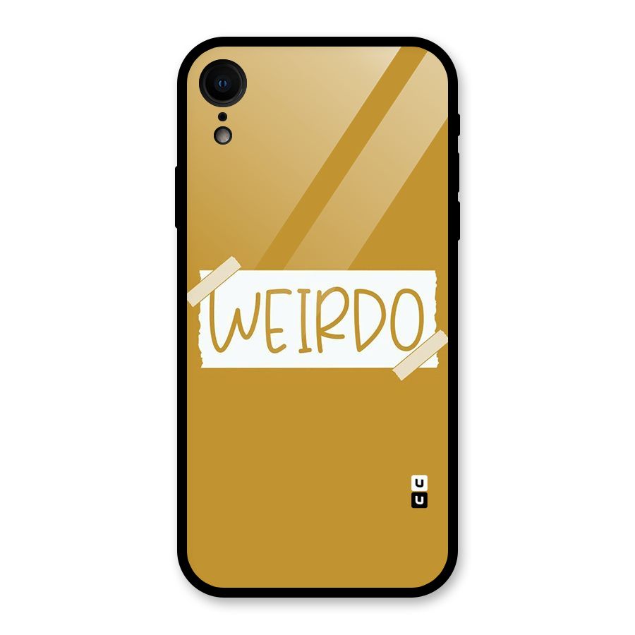Simple Weirdo Glass Back Case for iPhone XR