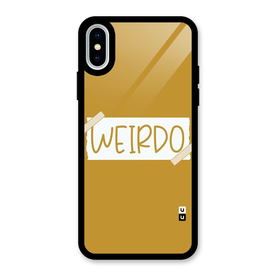 Simple Weirdo Glass Back Case for iPhone XS