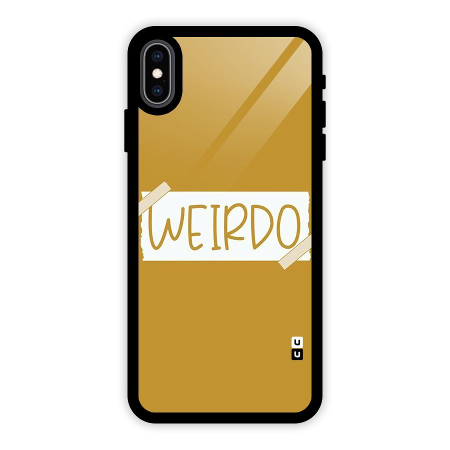 Simple Weirdo Glass Back Case for iPhone XS Max
