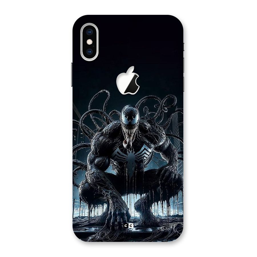 Sitting Venom Back Case for iPhone XS Max Apple Cut
