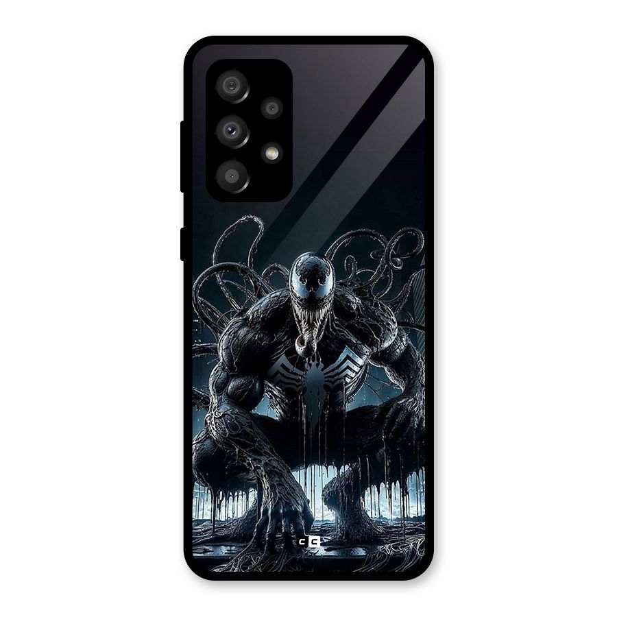 Sitting Venom Glass Back Case for Galaxy A32