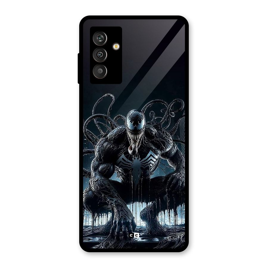 Sitting Venom Glass Back Case for Galaxy M13