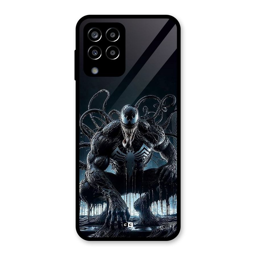 Sitting Venom Glass Back Case for Galaxy M33