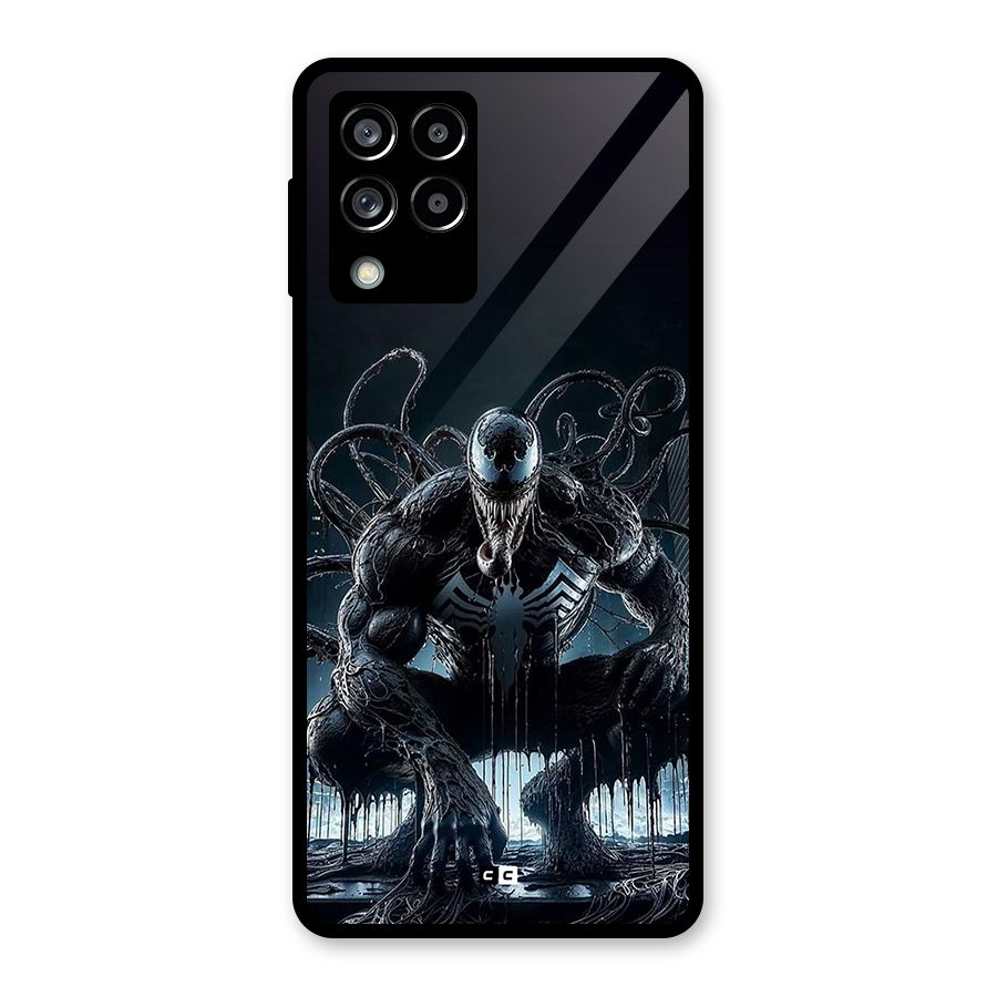 Sitting Venom Glass Back Case for Galaxy M53 5G