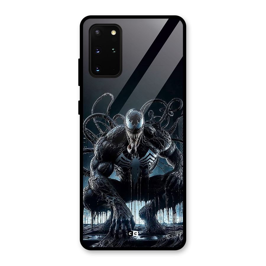 Sitting Venom Glass Back Case for Galaxy S20 Plus