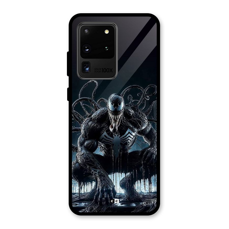 Sitting Venom Glass Back Case for Galaxy S20 Ultra