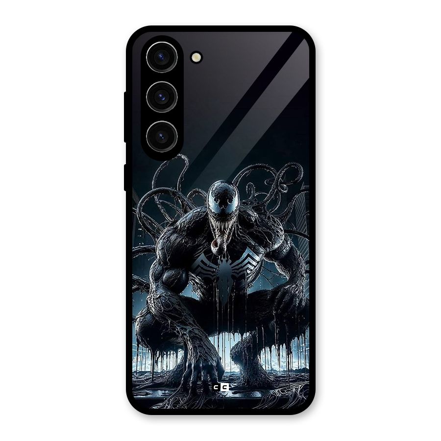 Sitting Venom Glass Back Case for Galaxy S23 Plus