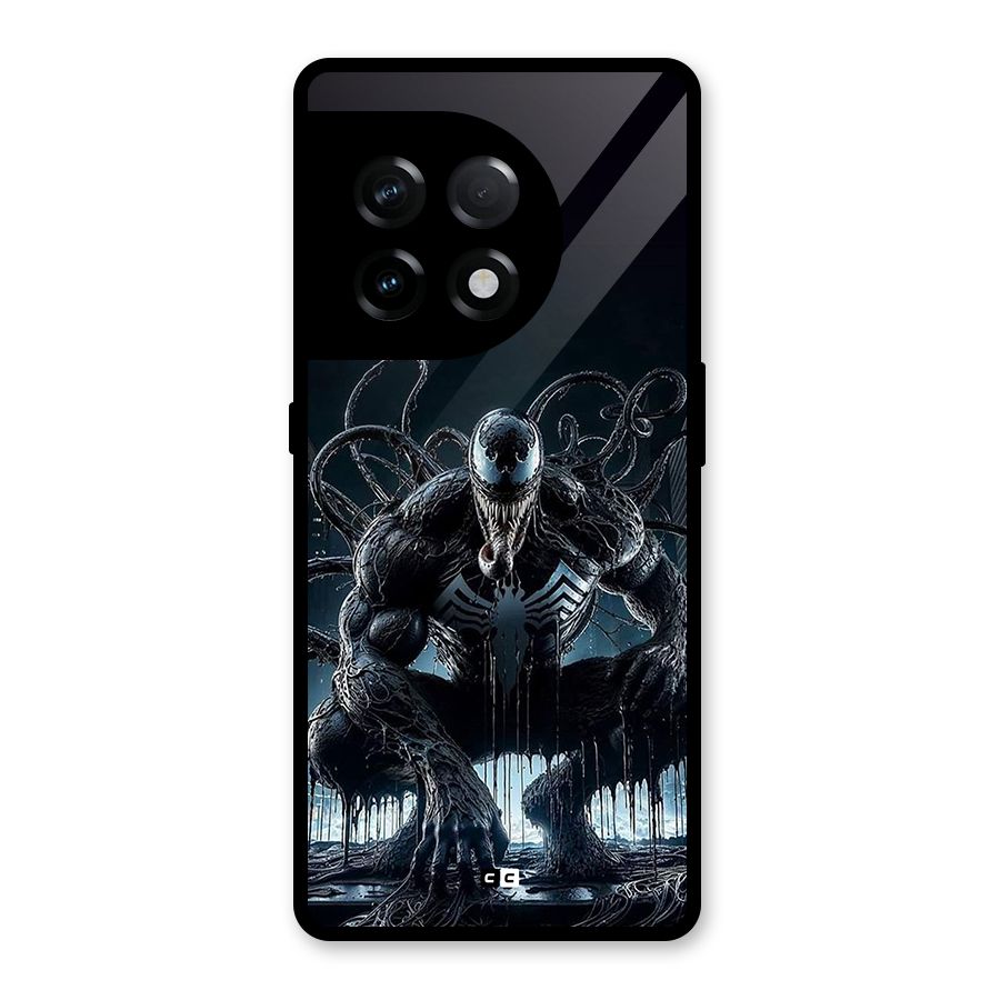Sitting Venom Glass Back Case for OnePlus 11R