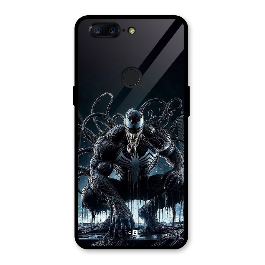 Sitting Venom Glass Back Case for OnePlus 5T
