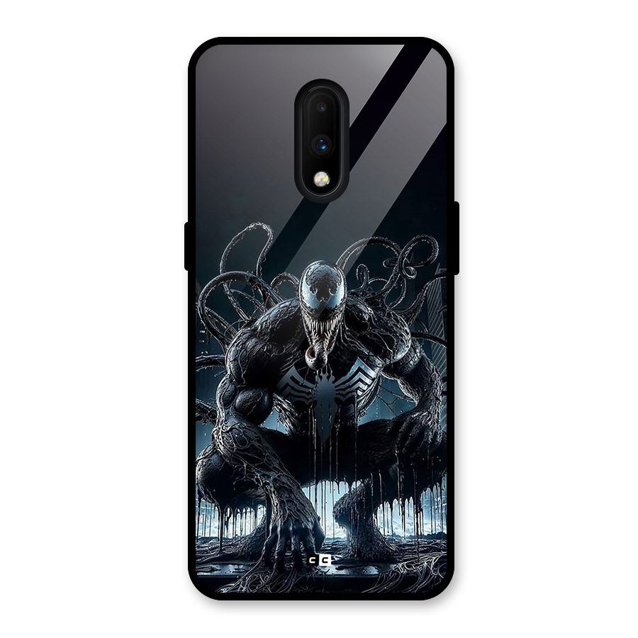 Sitting Venom Glass Back Case for OnePlus 7