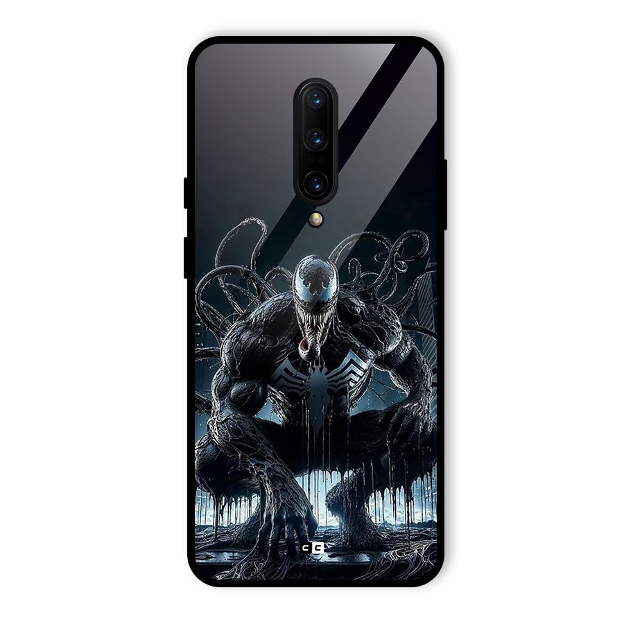 Sitting Venom Glass Back Case for OnePlus 7 Pro