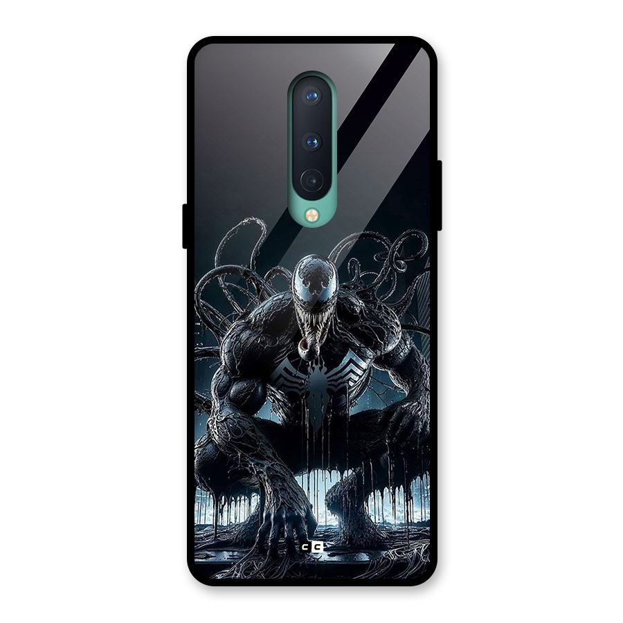 Sitting Venom Glass Back Case for OnePlus 8