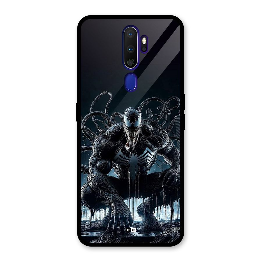 Sitting Venom Glass Back Case for Oppo A9 (2020)