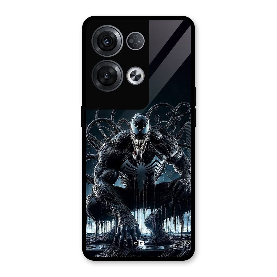 Sitting Venom Glass Back Case for Oppo Reno8 Pro 5G
