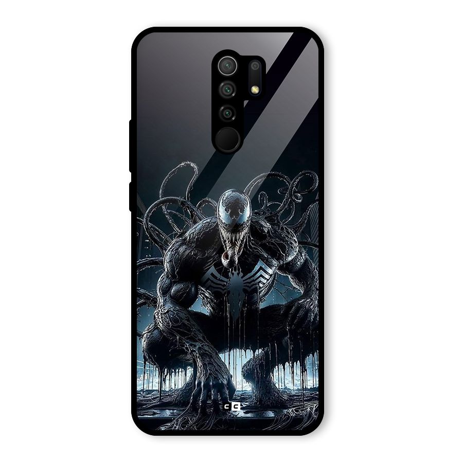 Sitting Venom Glass Back Case for Poco M2
