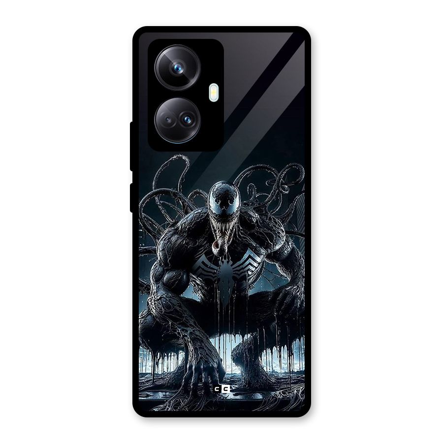 Sitting Venom Glass Back Case for Realme 10 Pro Plus