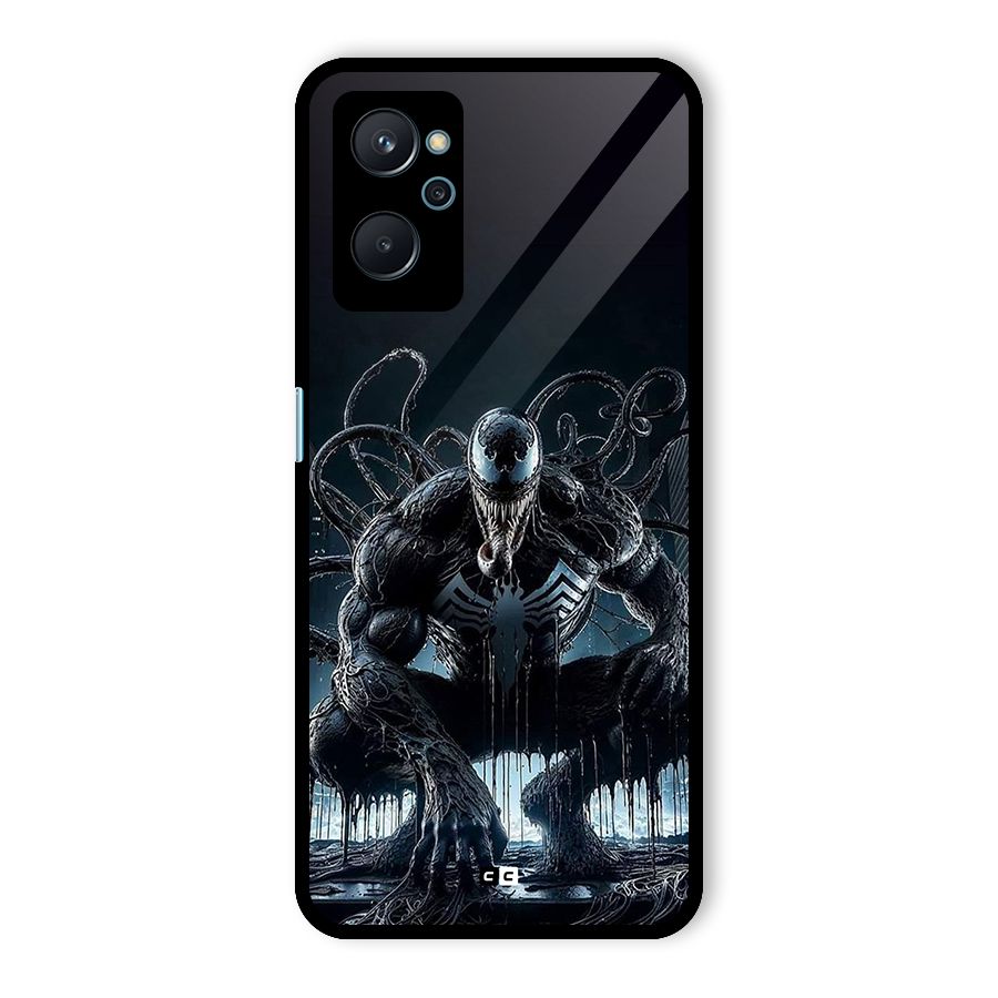Sitting Venom Glass Back Case for Realme 9i