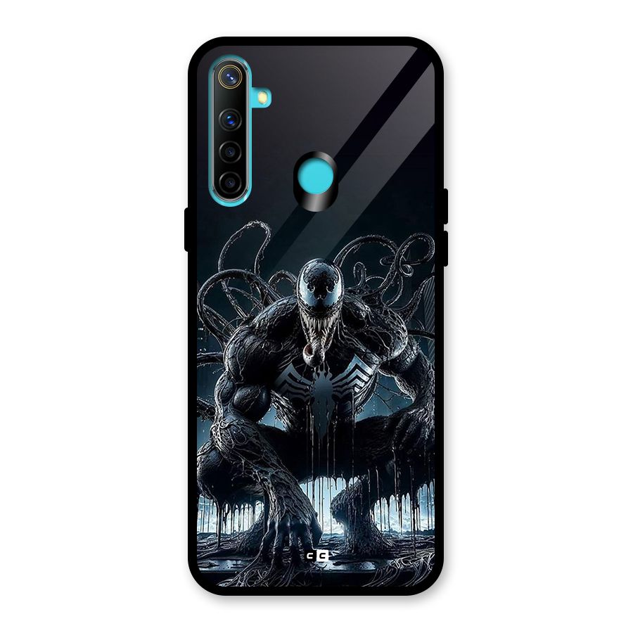 Sitting Venom Glass Back Case for Realme Narzo 10