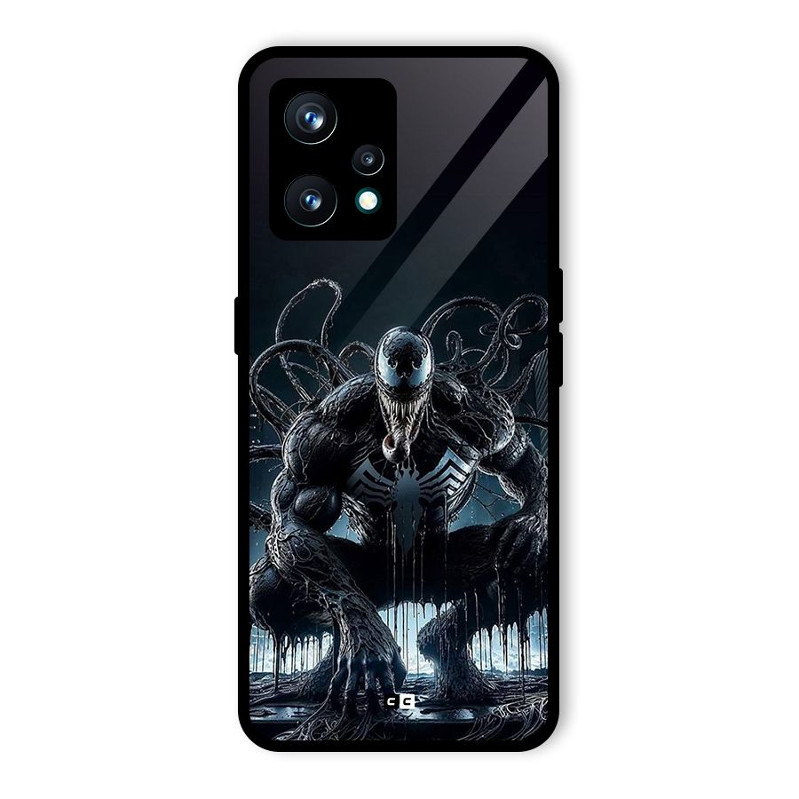 Sitting Venom Glass Back Case for Realme Narzo 50 Pro