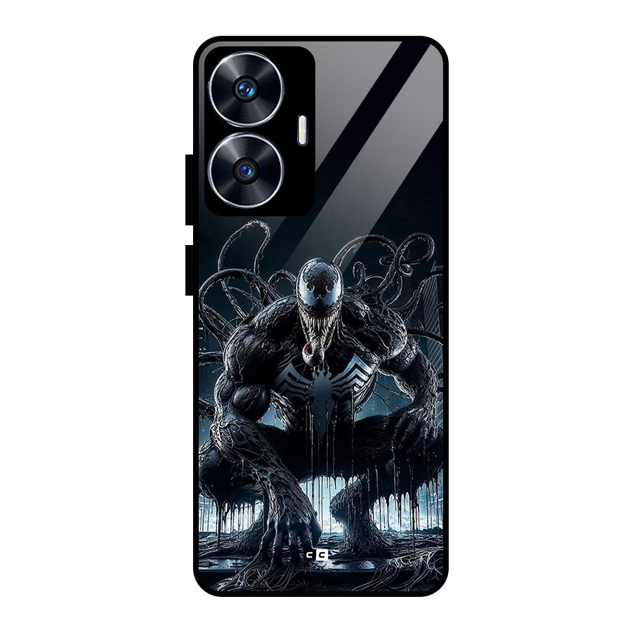 Sitting Venom Glass Back Case for Realme Narzo N55