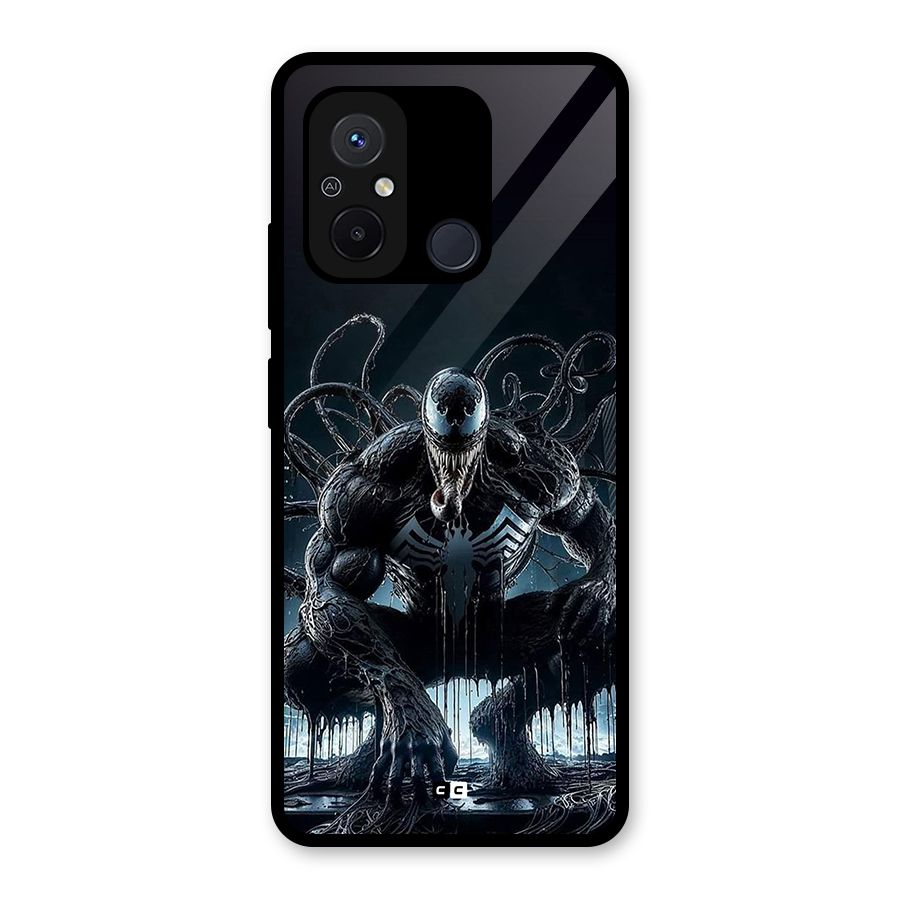 Sitting Venom Glass Back Case for Redmi 12C