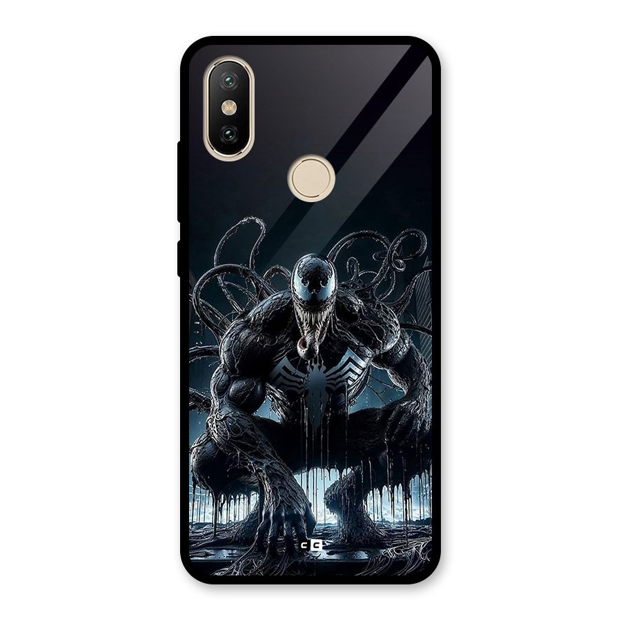 Sitting Venom Glass Back Case for Redmi A2