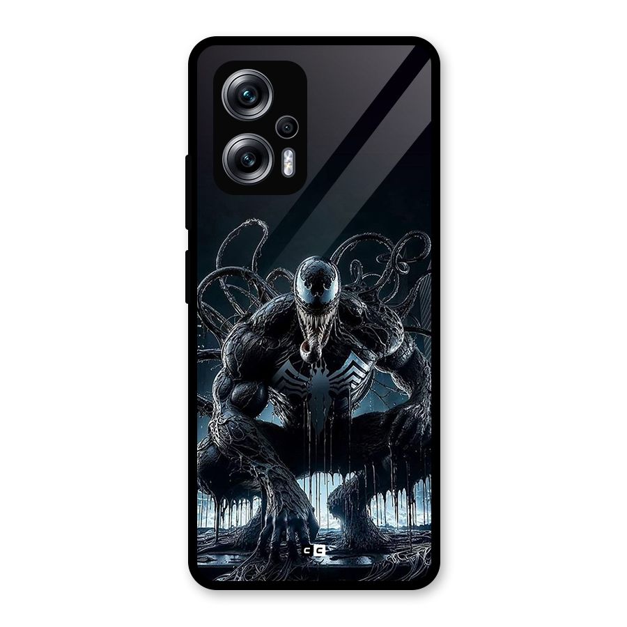 Sitting Venom Glass Back Case for Redmi K50i