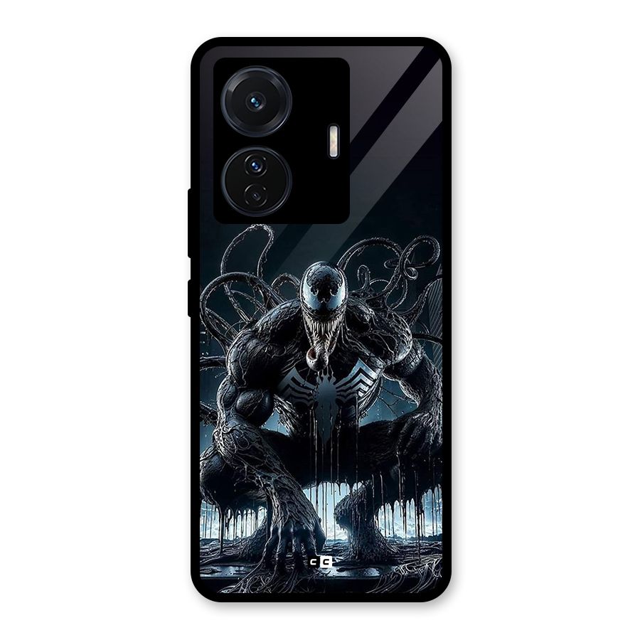 Sitting Venom Glass Back Case for Vivo T1 Pro