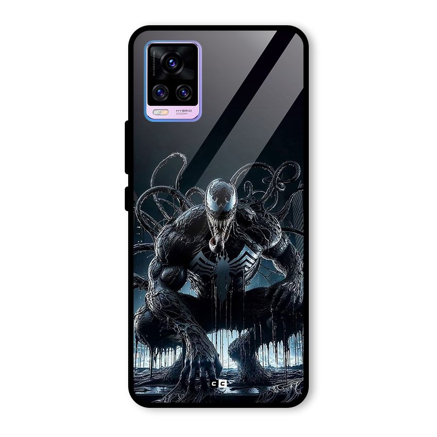 Sitting Venom Glass Back Case for Vivo V20 Pro