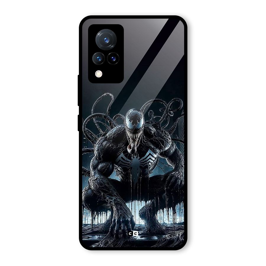 Sitting Venom Glass Back Case for Vivo V21 5G