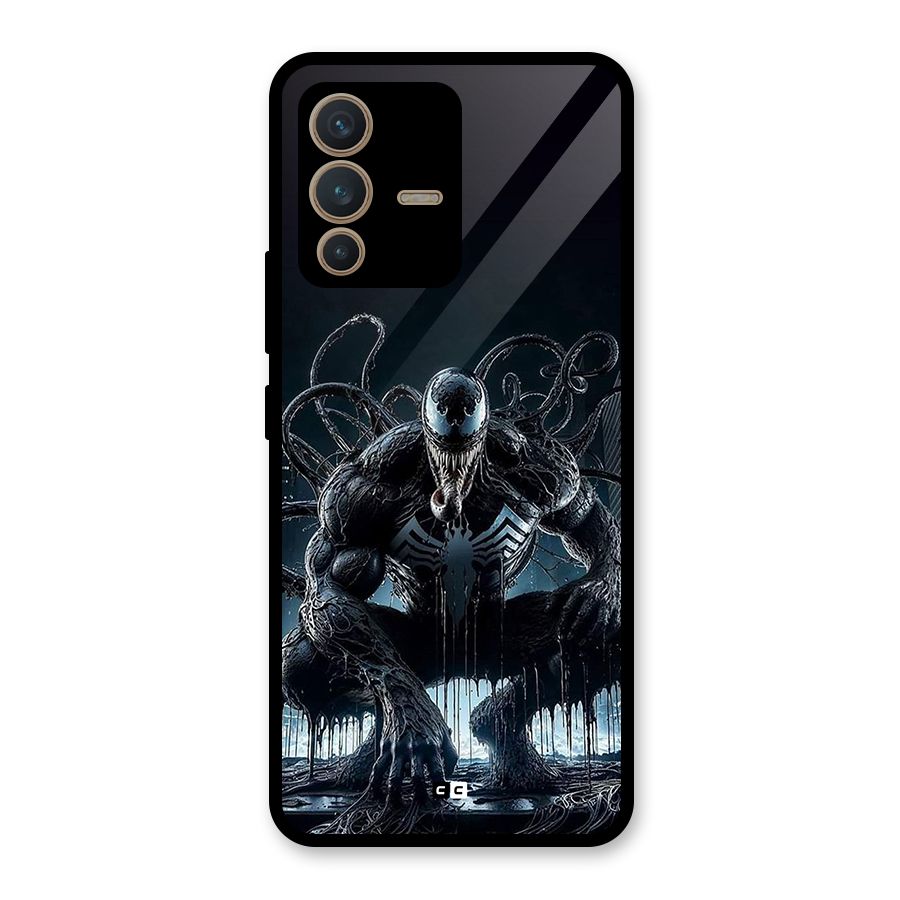 Sitting Venom Glass Back Case for Vivo V23 5G