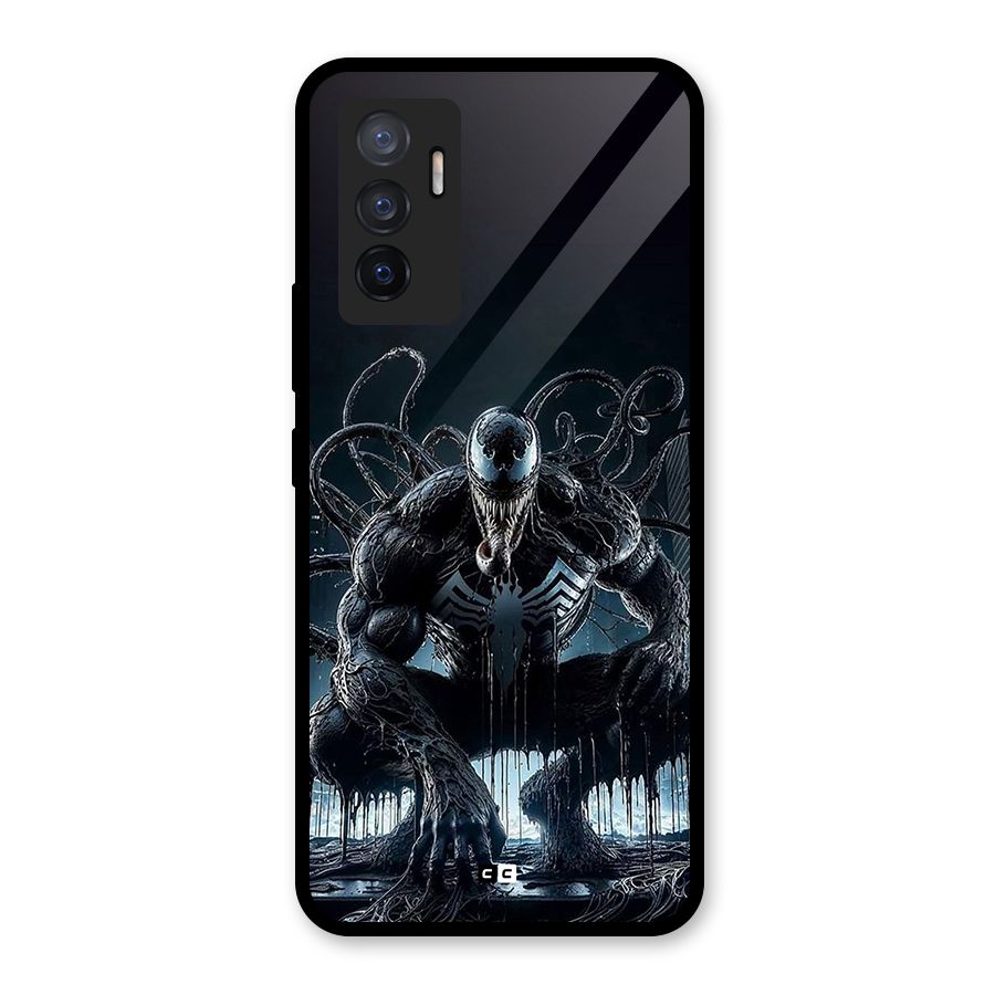 Sitting Venom Glass Back Case for Vivo V23e