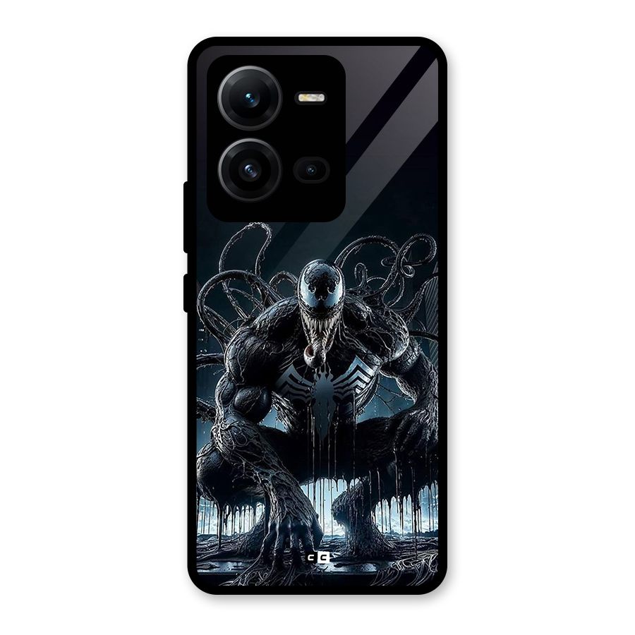 Sitting Venom Glass Back Case for Vivo V25
