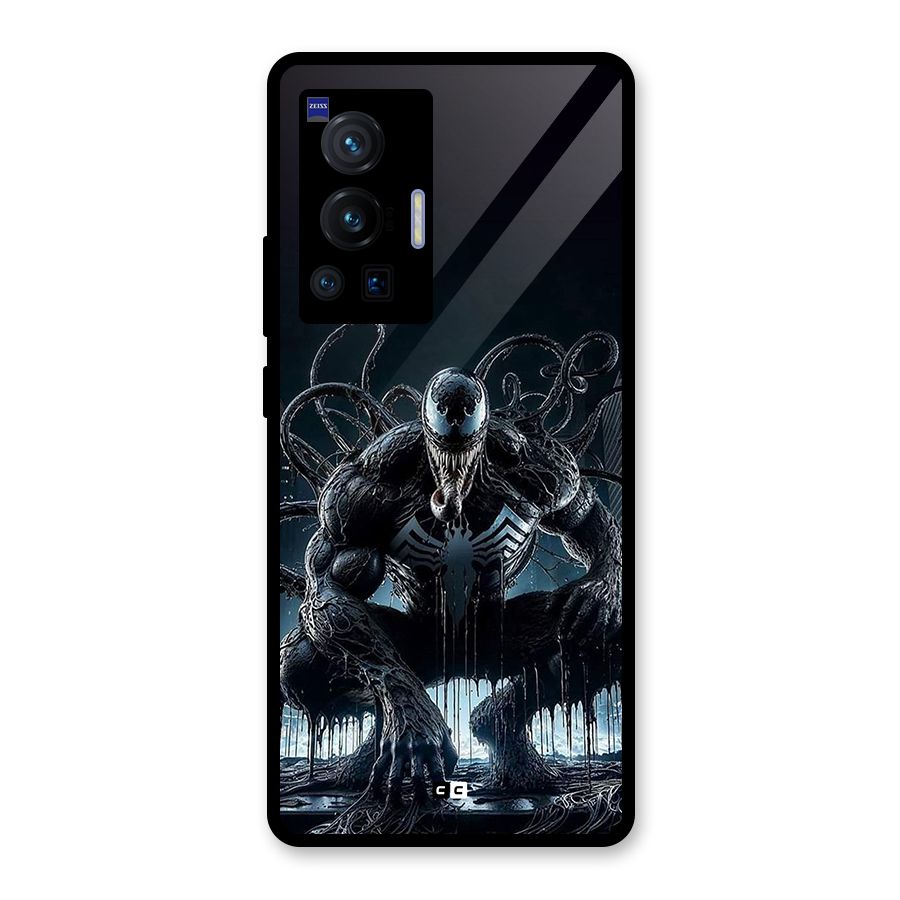 Sitting Venom Glass Back Case for Vivo X70 Pro