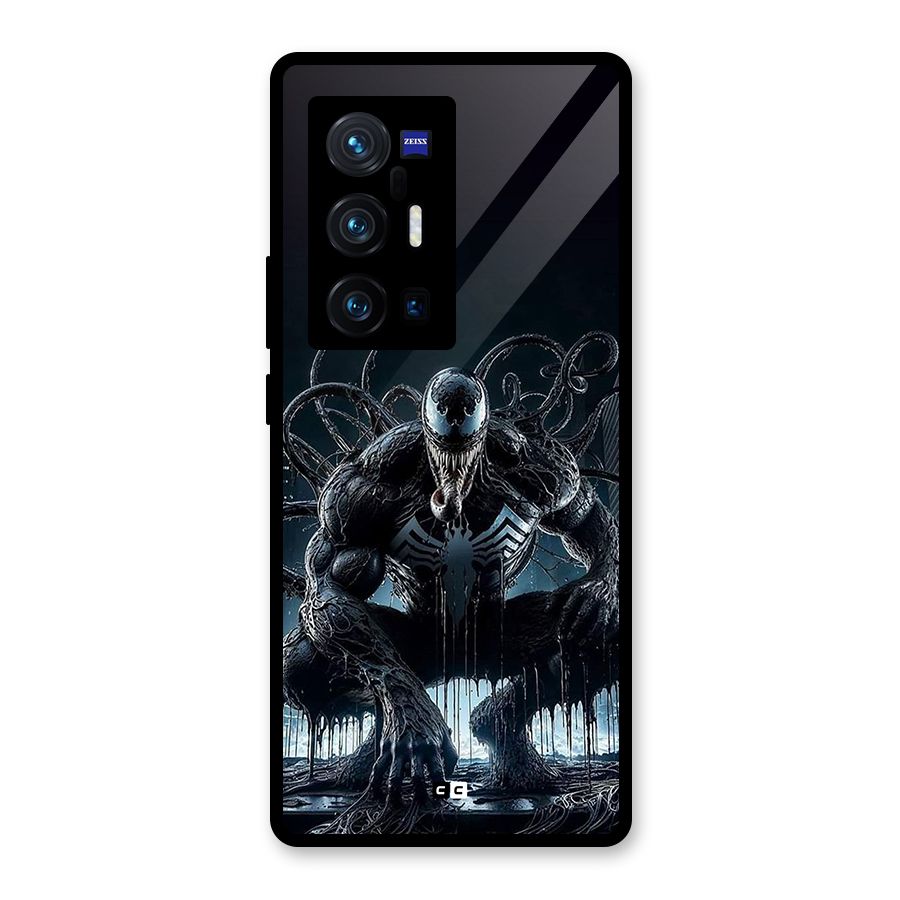 Sitting Venom Glass Back Case for Vivo X70 Pro Plus