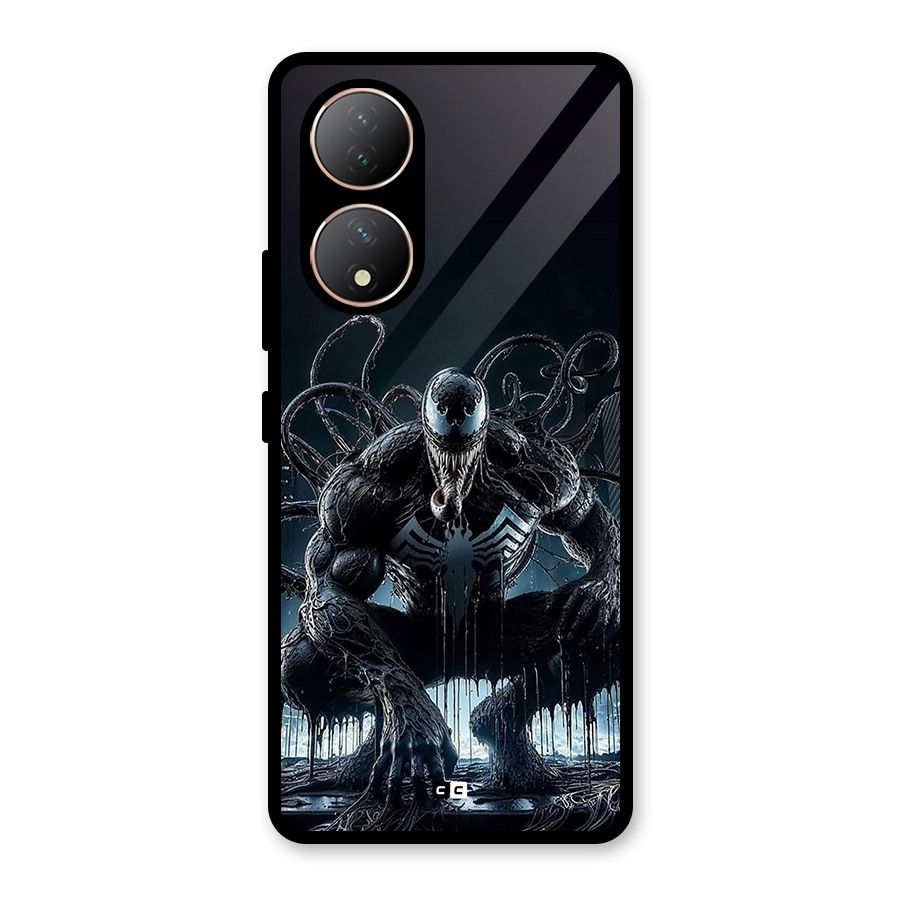 Sitting Venom Glass Back Case for Vivo Y100