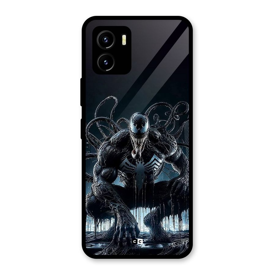 Sitting Venom Glass Back Case for Vivo Y15s