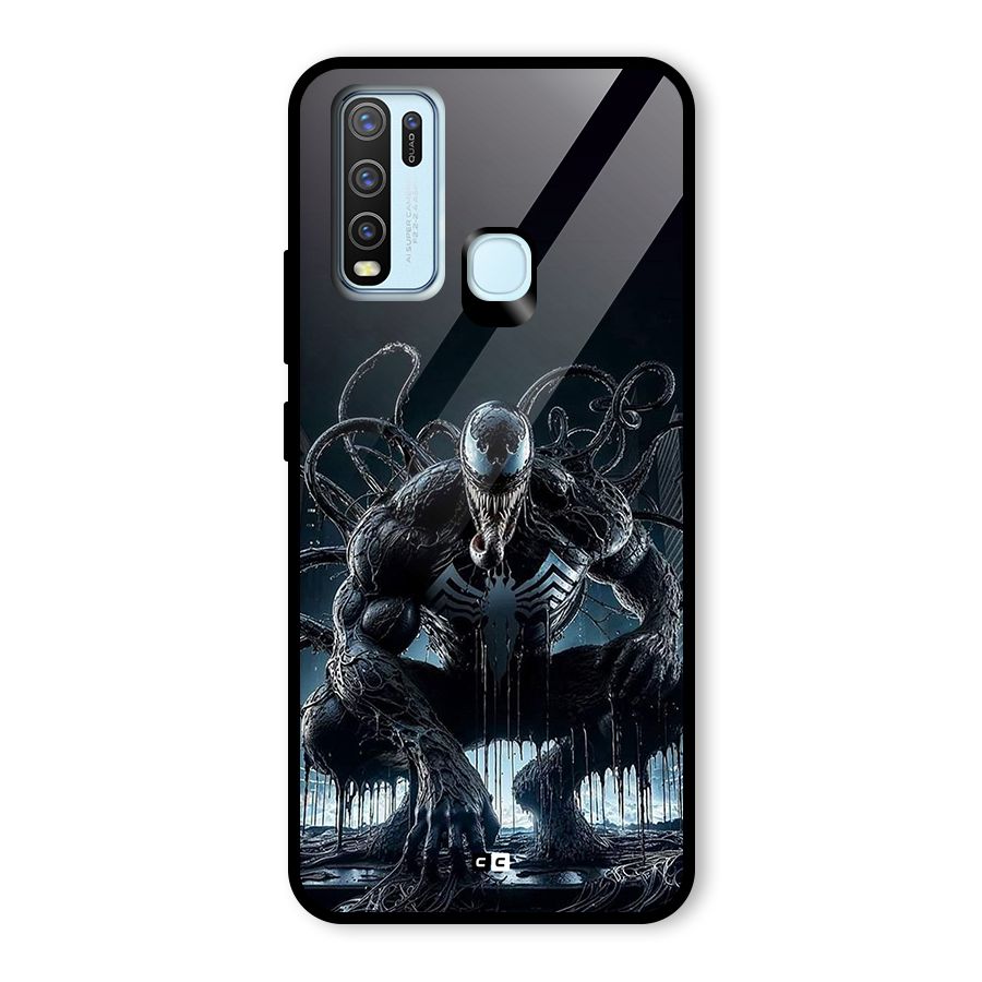 Sitting Venom Glass Back Case for Vivo Y30