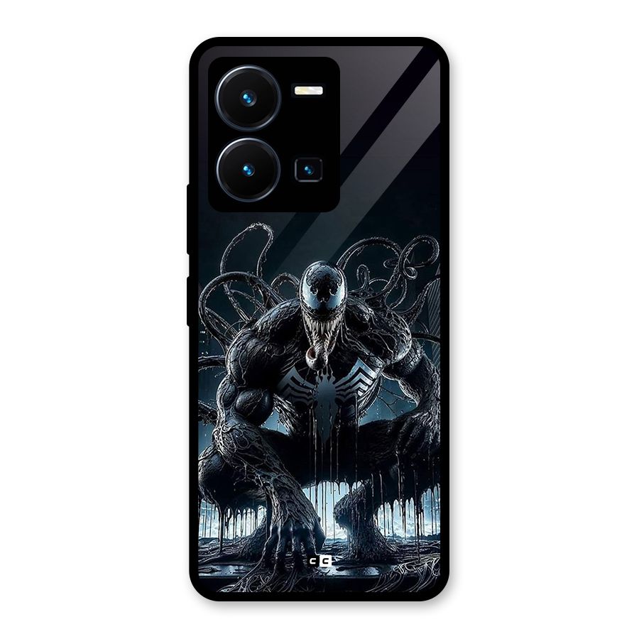 Sitting Venom Glass Back Case for Vivo Y35