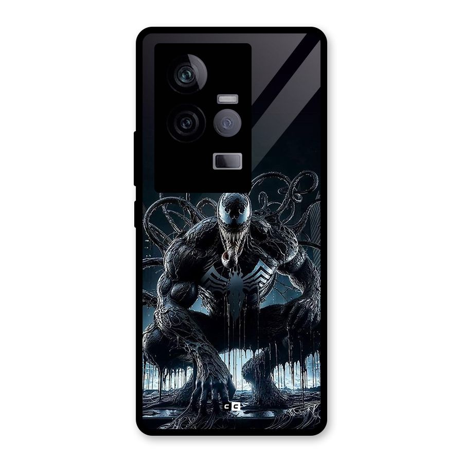 Sitting Venom Glass Back Case for Vivo iQOO 11 5G