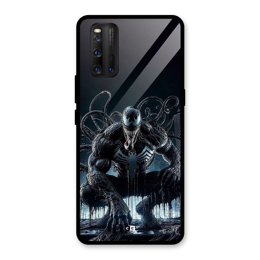 Sitting Venom Glass Back Case for Vivo iQOO 3