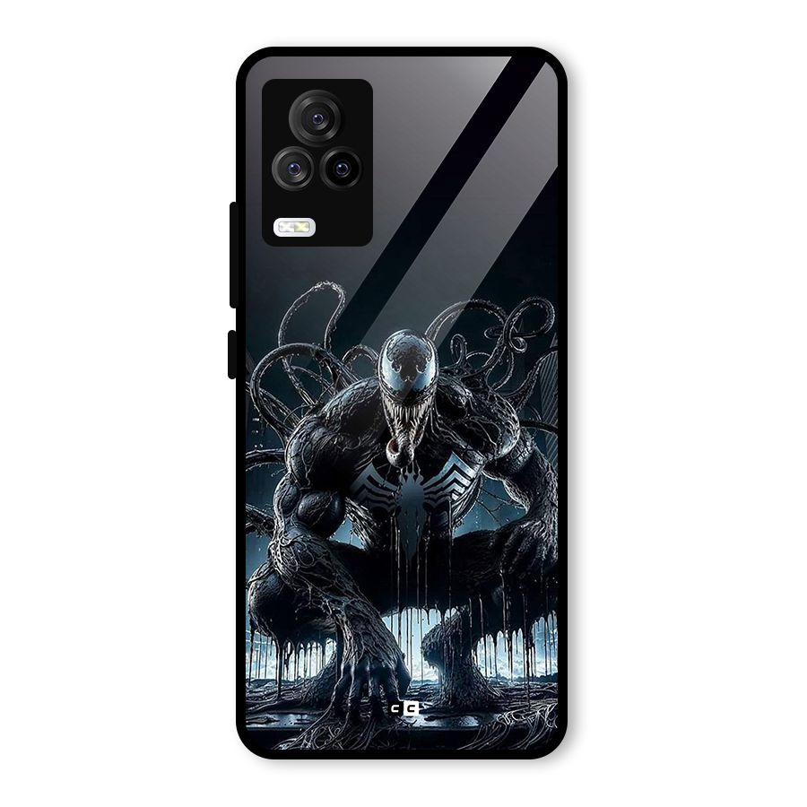 Sitting Venom Glass Back Case for Vivo iQOO 7 Legend 5G