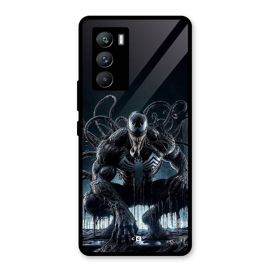 Sitting Venom Glass Back Case for Vivo iQOO 9 SE