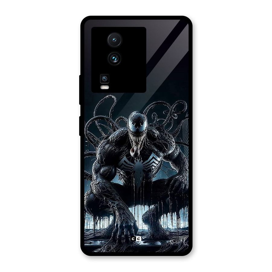 Sitting Venom Glass Back Case for Vivo iQOO Neo 7