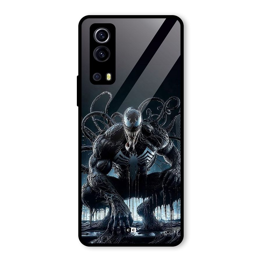 Sitting Venom Glass Back Case for Vivo iQOO Z3